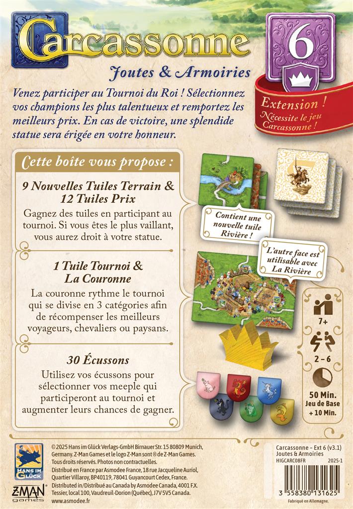 Carcassonne : Joutes et Armoiries 2025