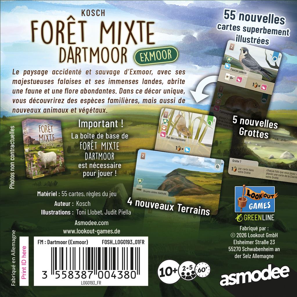 Forêt Mixte Dartmoor : Exmoor (Ext)