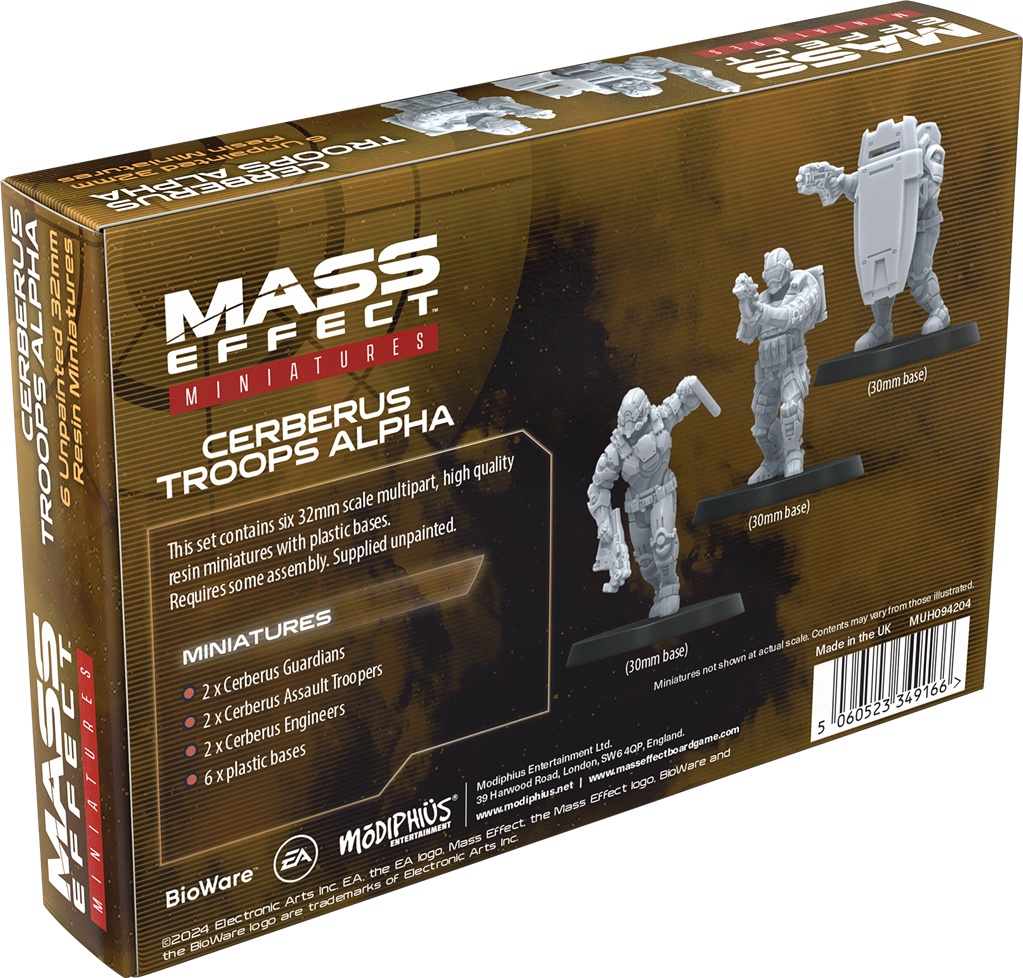 Mass Effect: Cerberus Forces Alpha (Resin Set) en Anglais