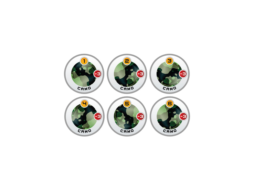 N4 Infinity Tokens Camouflage -3 (x6)