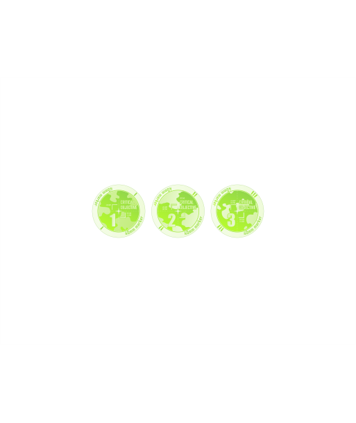Objective "Critical" Markers 40mm 1-3 KT Fluo Green