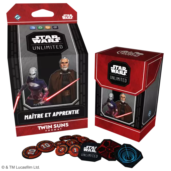Star Wars Unlimited - Twin Suns- Deck Maitre et Apprentie