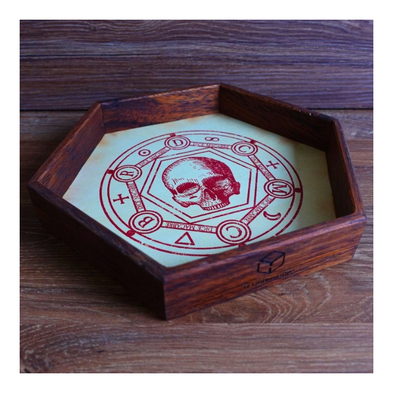 Piste à dés en bois - Macabre