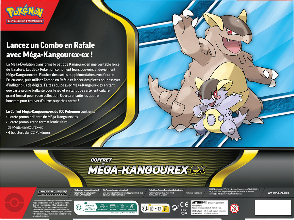 Pokémon : coffret Novembre ex 4b MEGA KANGOUREX EX (EN STOCK)
