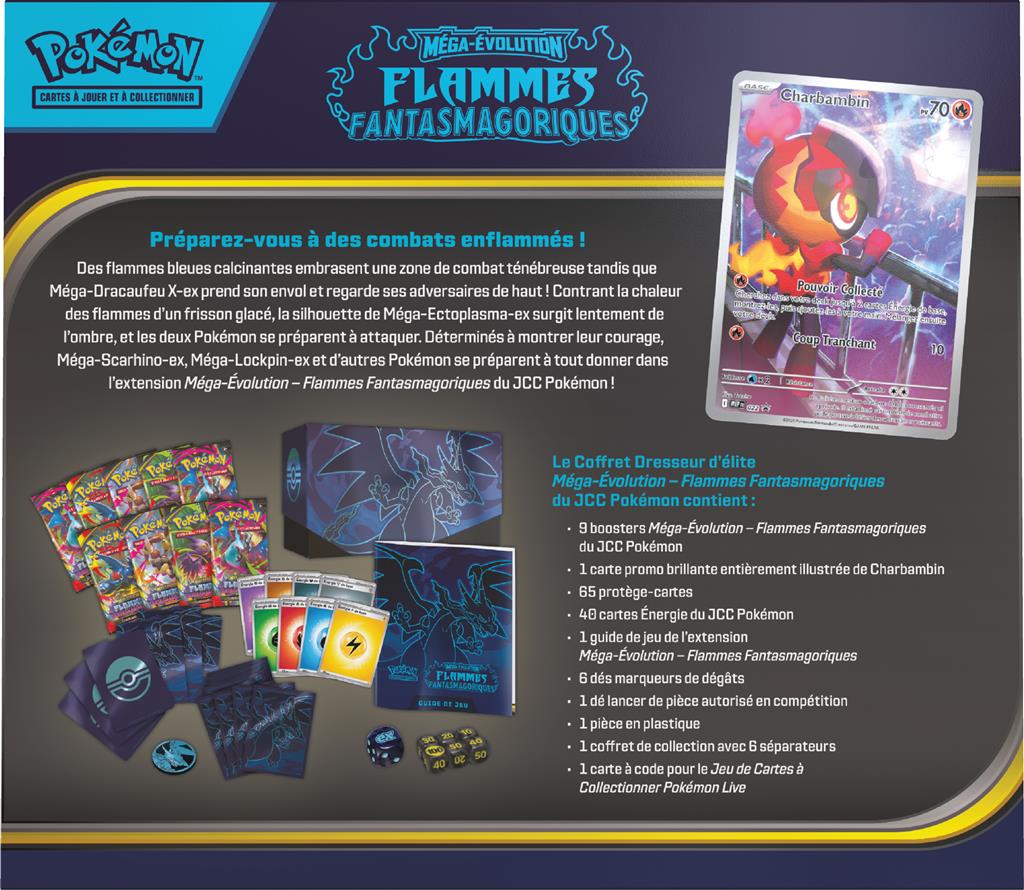 Pokémon ME02 : coffret Dresseur d'Elite Méga-Dracaufeu X-ex (Limité à un exemplaire par client)