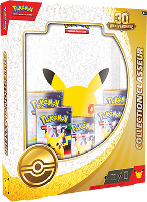 Pokémon 30 ans : Portfolio (A4) + 5 Boosters 30e Anniversaire