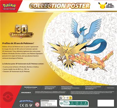 Pokémon 30 ans : Coffret Poster