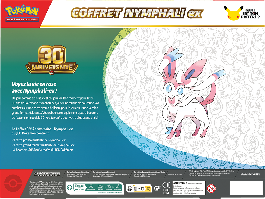Pokémon 30 ans : Coffret Nymphali-ex
