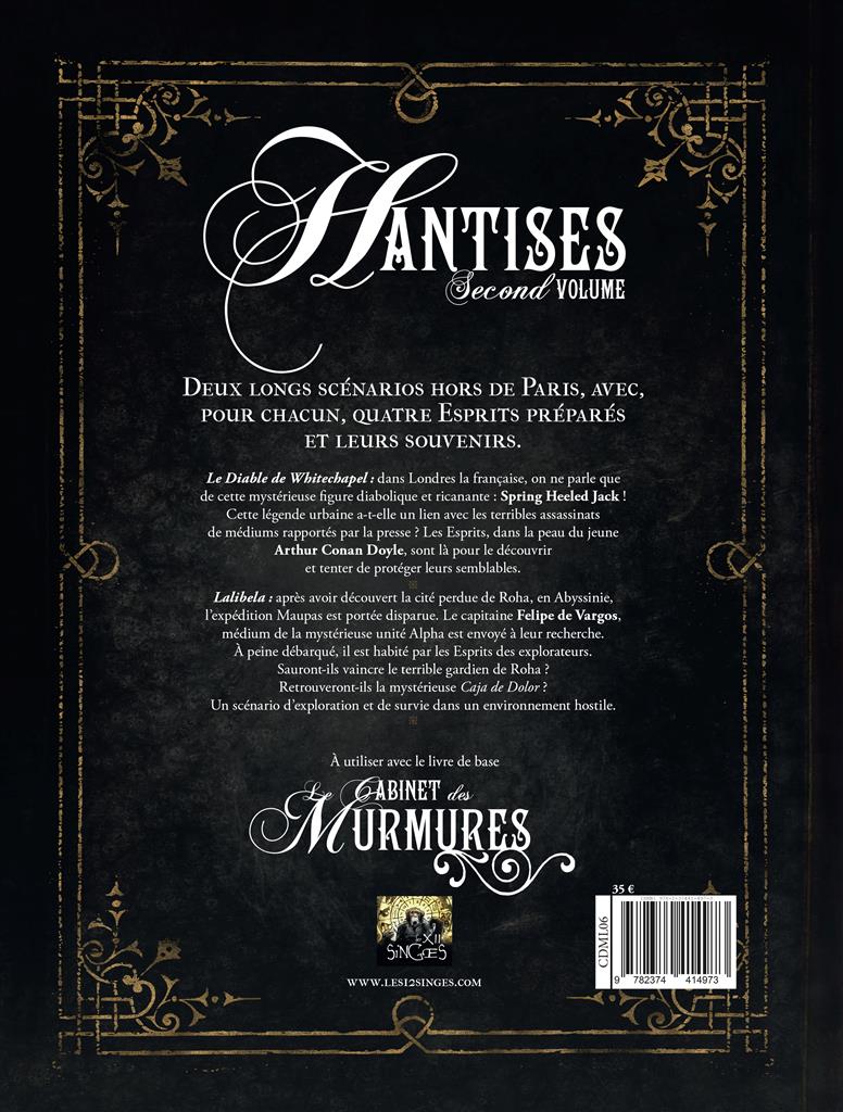 Le Cabinet des Murmures : Hantises second volume