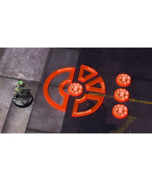 Smoke Markers 20mm & 1" Control Zone KT Fluo Orange