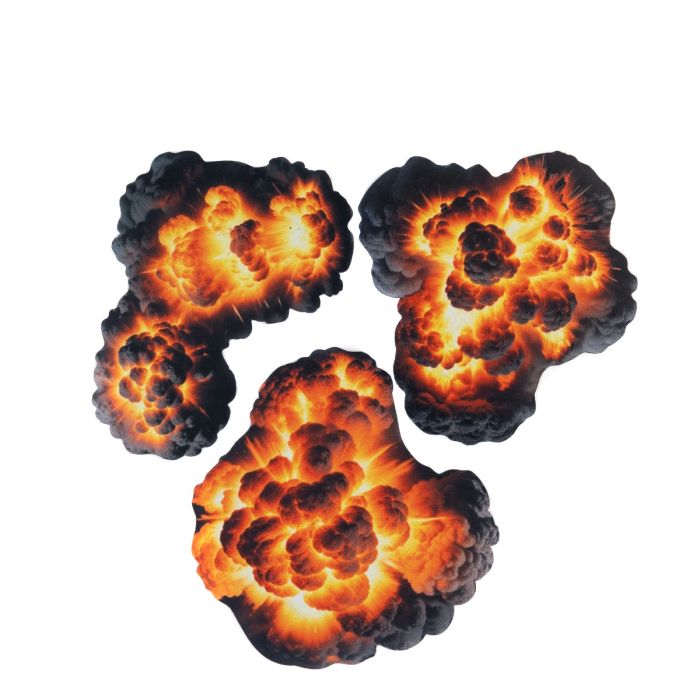 Rubber 2D terrain set – Explosions (EN STOCK)