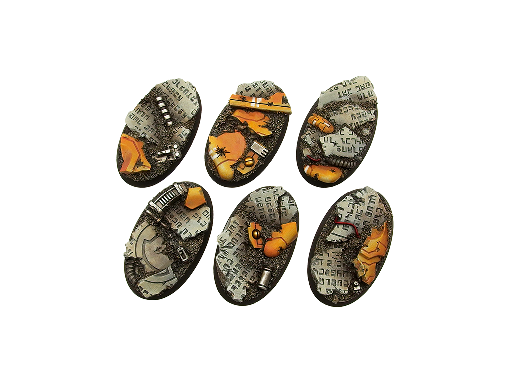 TauCeti Bases, Oval 60x35mm (x4)