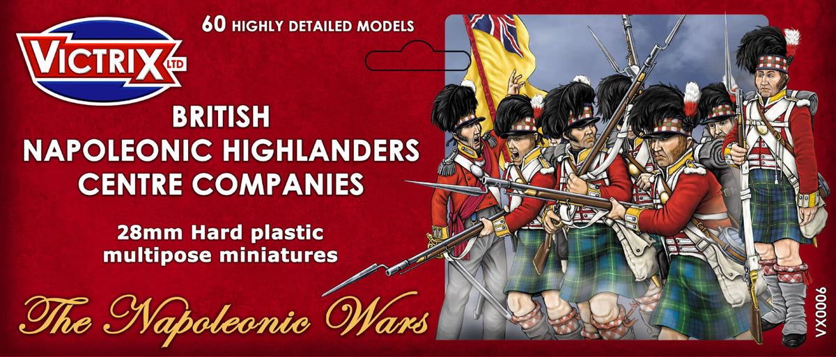 Victrix Miniatures 28mm Napoléonienne - British Napoleonic Highlander Centre Companies
