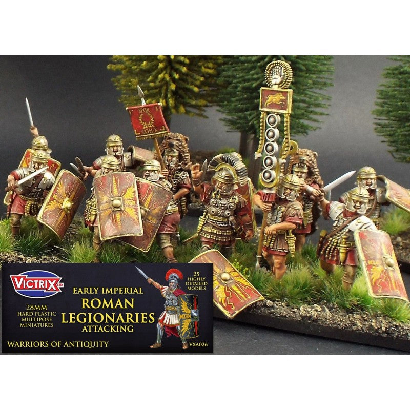 Victrix Miniatures 28mm Antiquité - Early Imperial Roman Legionaries Attacking