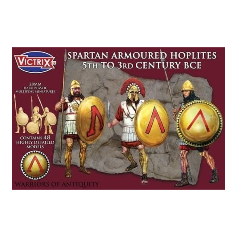 Victrix Miniatures 28mm Antiquité  - Spartan Armoured Hoplites 5th to 3rd Century BCE