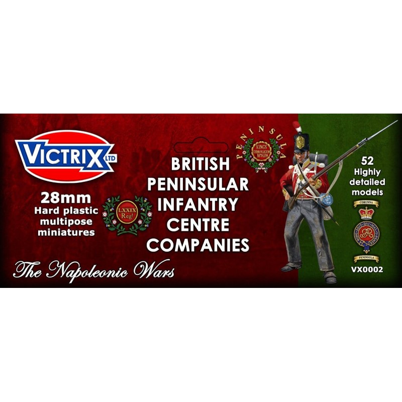 Victrix Miniatures 28mm Napoléonienne -  British Peninsular Infantry Centre Companies