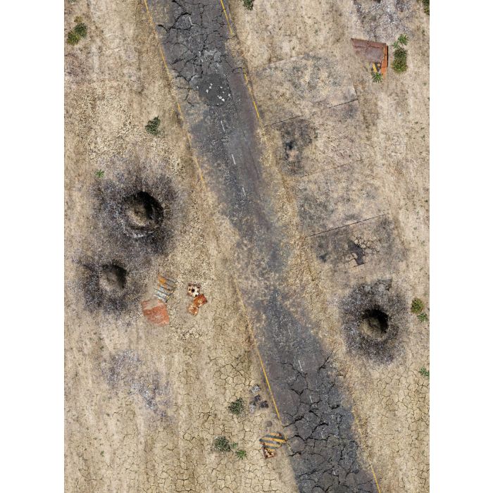 Wasteland – Tapis de jeu en caoutchouc simple face 44″x60″ / 112 x 152 cm