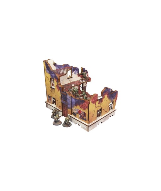 WW2 Ostfront Stalingrad School Right (with 3rd floor) (1) (28mm) pré-peint