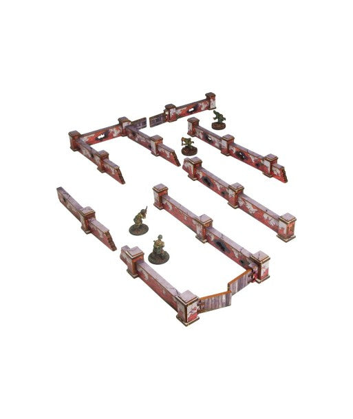 WW2 Ostfront Stalingrad Walls Low (28mm) pré-peint