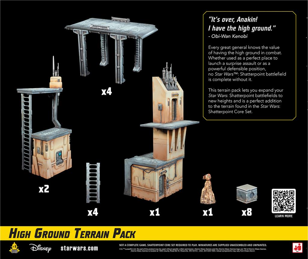 Décor monté Set de terrain surélevé (High Ground) – Star Wars Shatterpoint