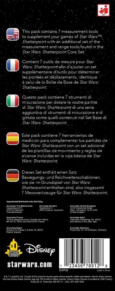 Détail des outils de mesure Star Wars Shatterpoint