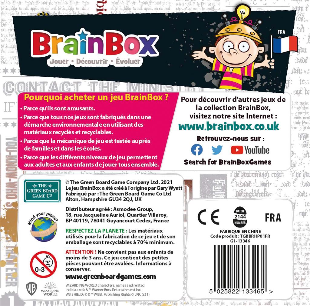BrainBox : Harry Potter (EN STOCK)(SOLDES D'HIVER 2026)