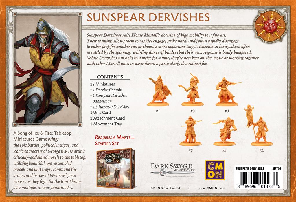 Trône de Fer: Jeu de Figurines :Derviches de Lancehélion [M22]