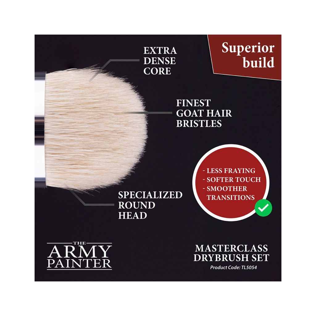 Army Painter - Pinceaux -  Mega Brush SetMasterclass Drybrush Set (Pinceaux)